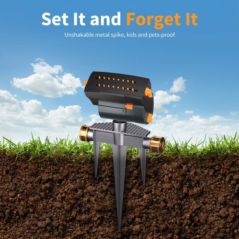 Automatic Lawn Water Sprinkler with Adjustable Spray