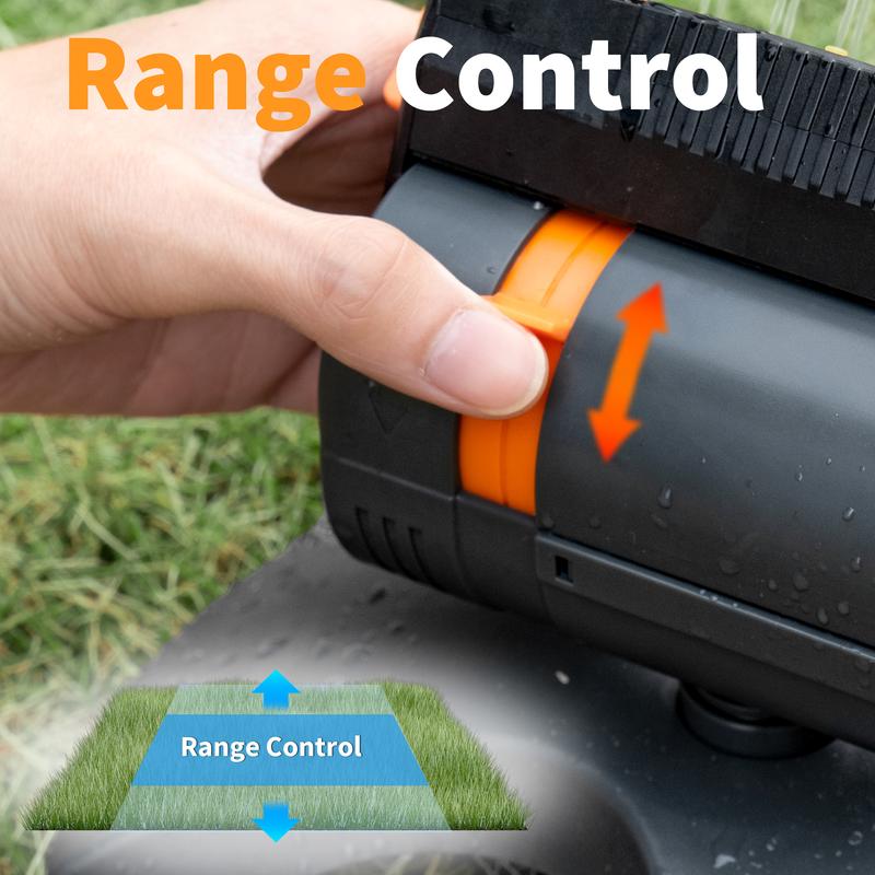 Automatic Lawn Water Sprinkler with Adjustable Spray