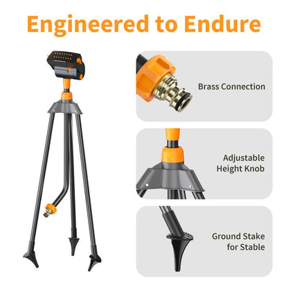 Automatic Lawn Water Sprinkler with Adjustable Spray